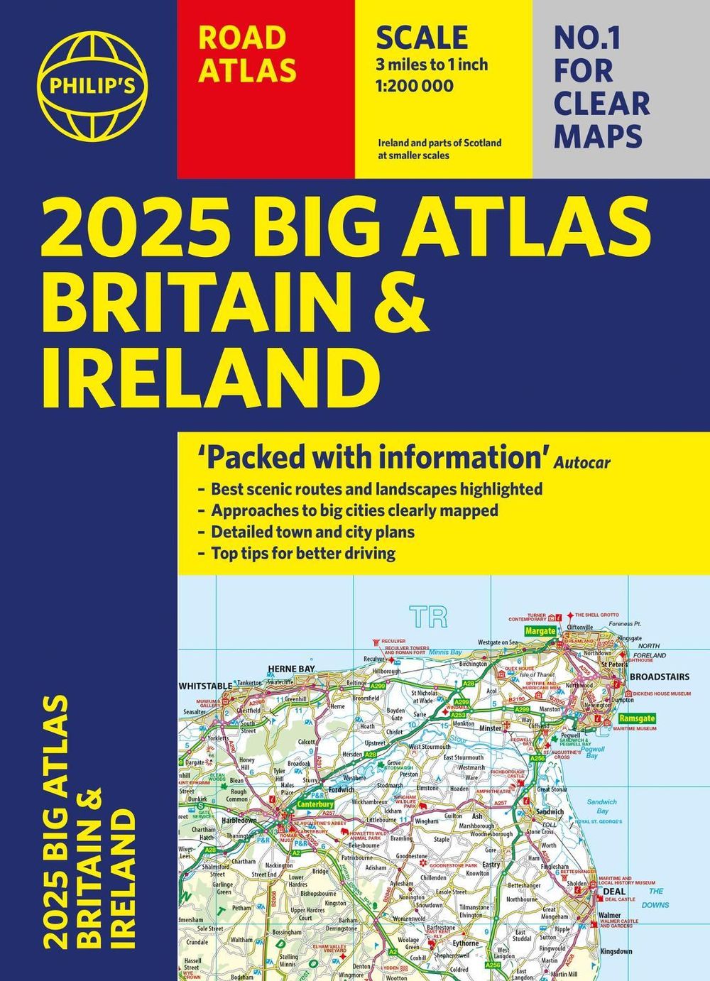2025 Philip's Big Road Atlas of Britain & Ireland by Philip's Maps - ISBN: 9781849076630