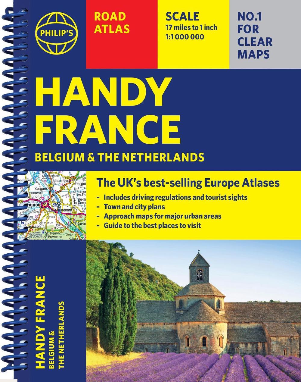 Philip's Handy Road Atlas France, Belgium and The Netherlands by Philip's Maps - ISBN: 9781849077040