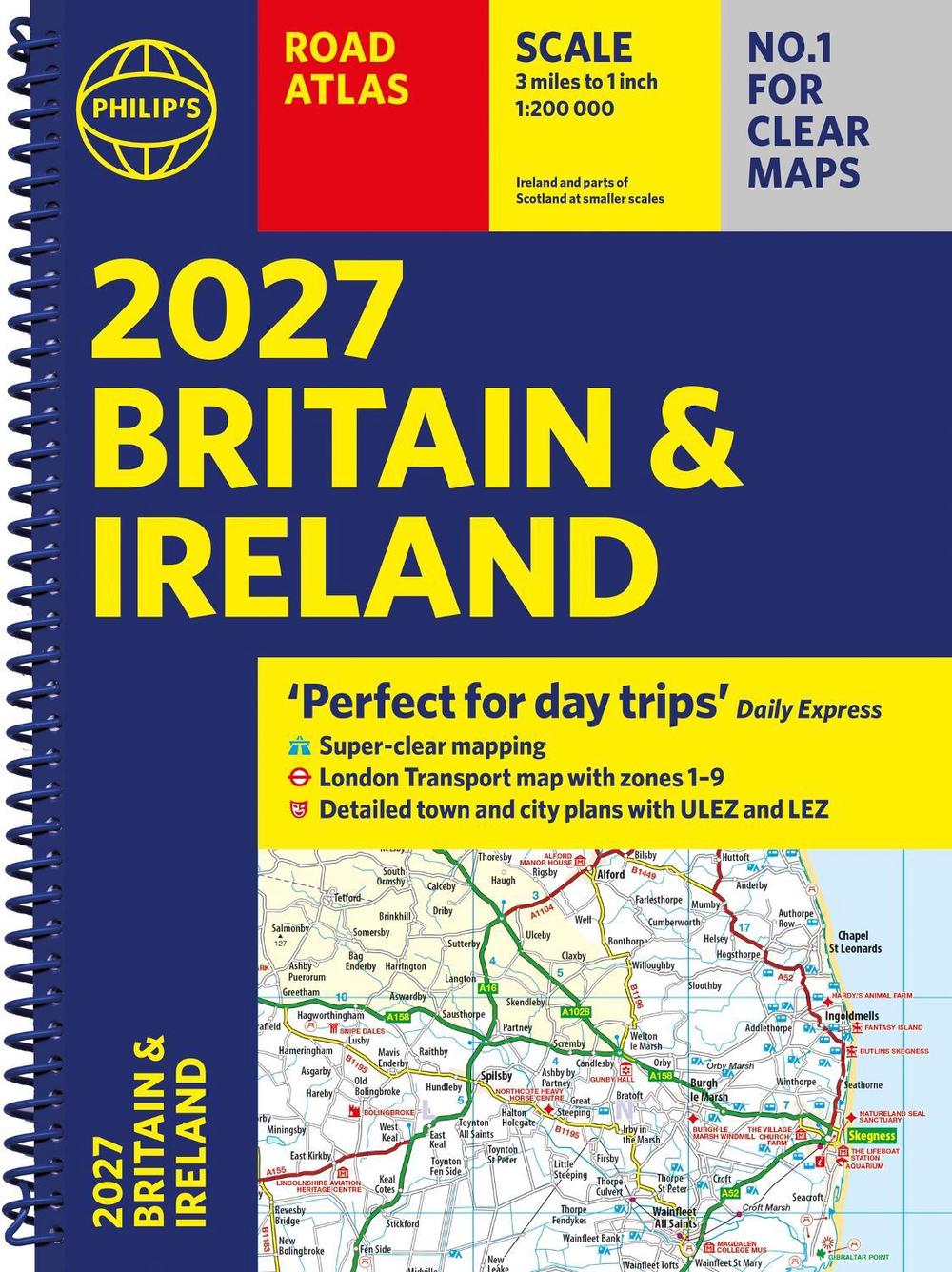 Philip’s 2027 Road Atlas Britain & Ireland: Spiral A4 edition by Philip's Maps - ISBN: 9781849077422