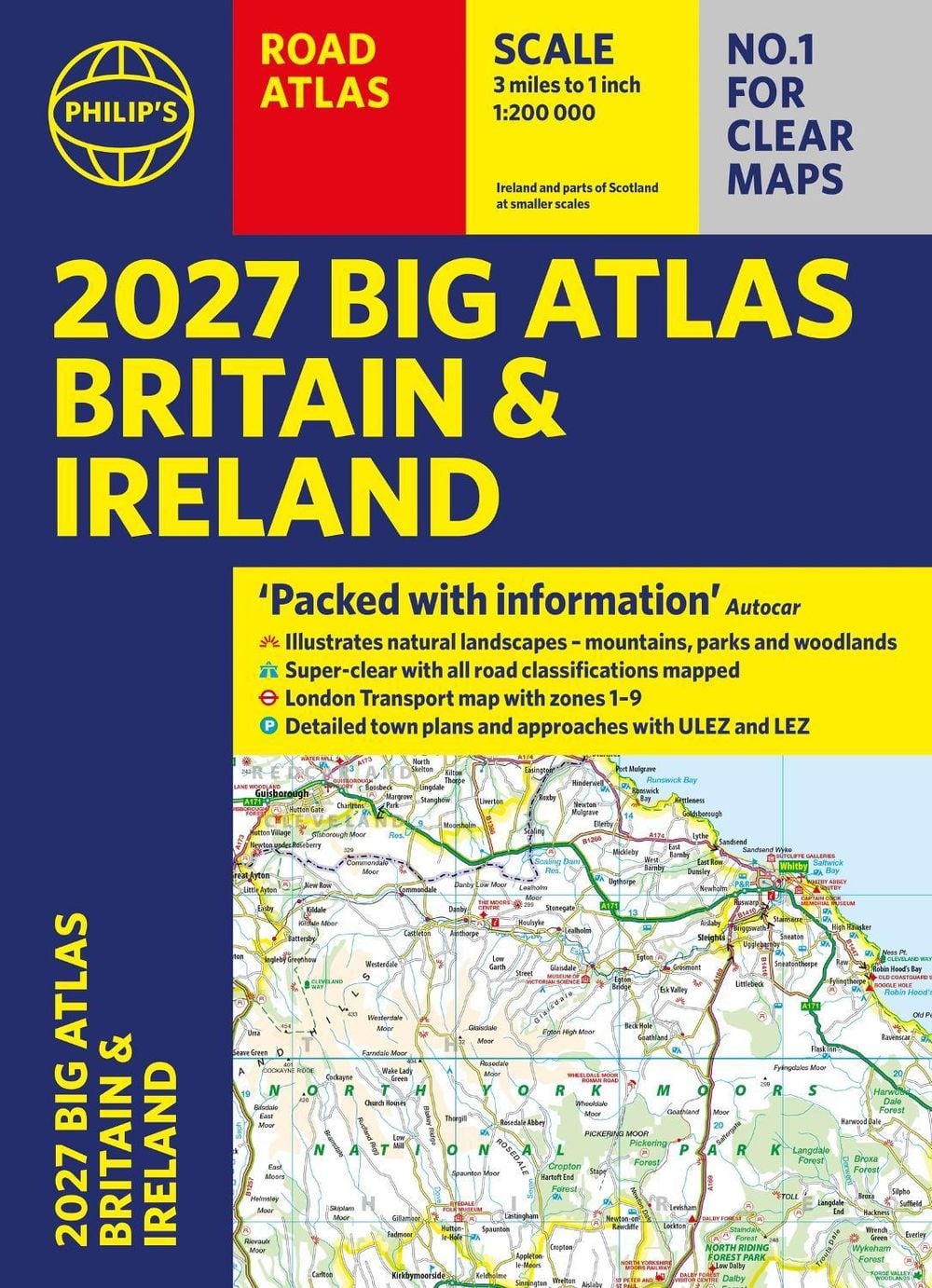 Philip's 2027 Big Road Atlas of Britain and Ireland (A3 Paperback) by Philip's Maps - ISBN: 9781849077439