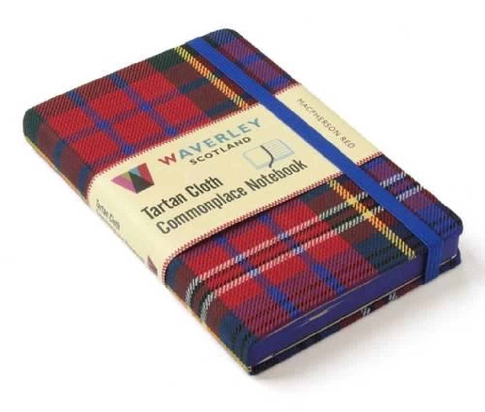 Waverley Scotland Waverley (M): MacPherson Red Tartan Cloth Commonplace Notebook, 9781849344272