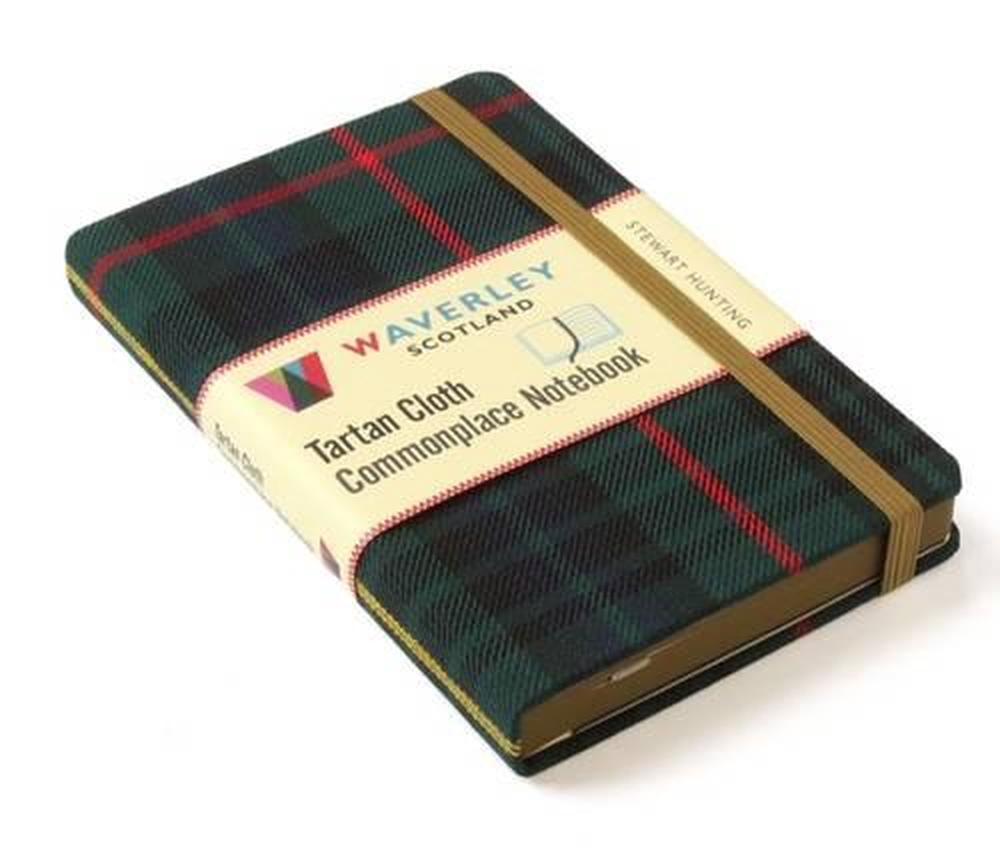 Waverley Scotland Waverley (M): Stewart Hunting Tartan Cloth Commonplace Notebook, 9781849344296