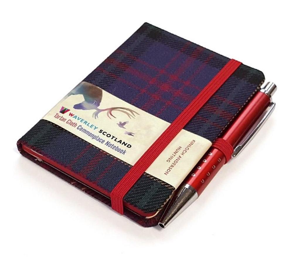Waverley S.T. (S): Hunting Mini with Pen Pocket Genuine Tartan Cloth Commonplace Notebook, 9781849344661