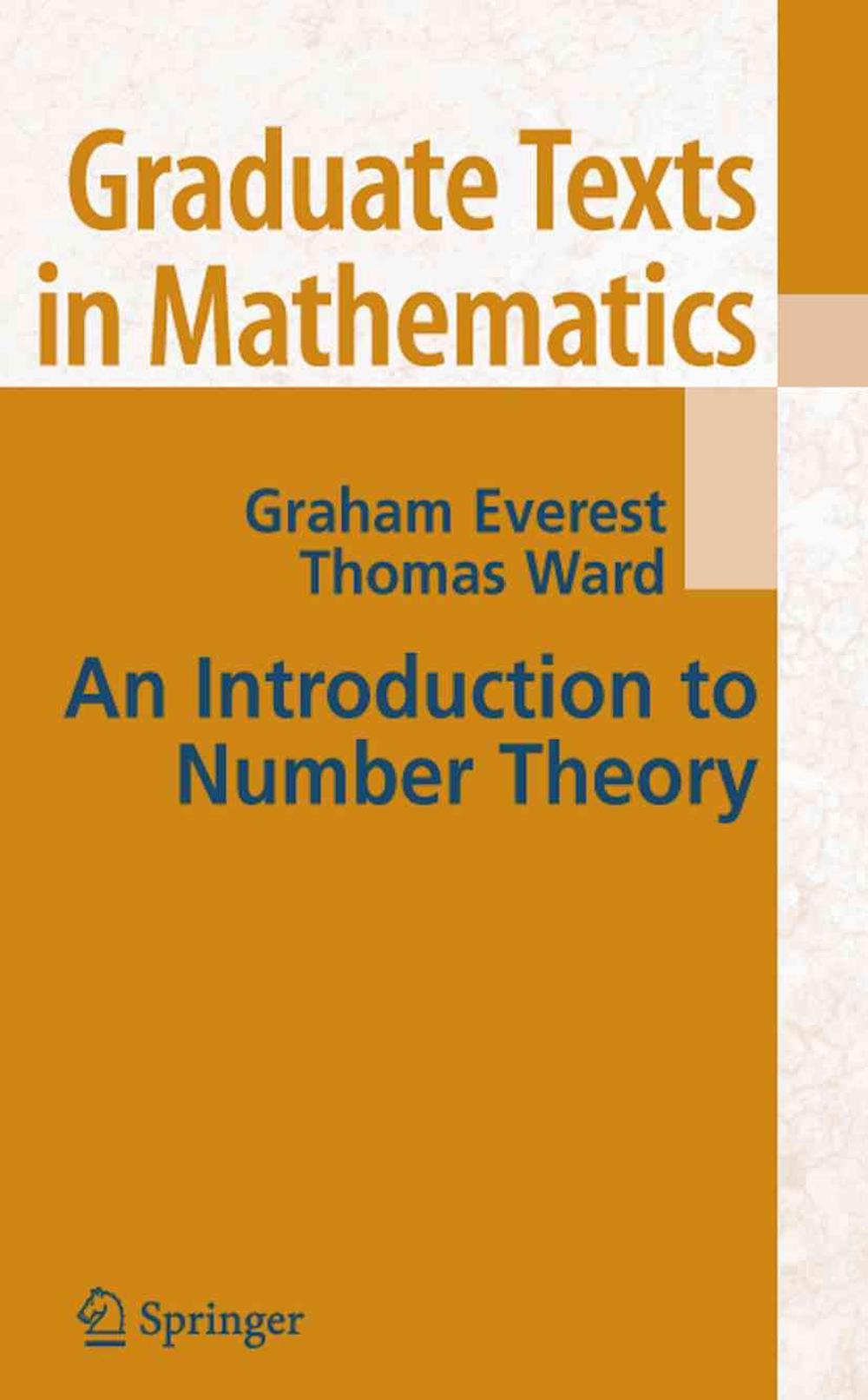 An Introduction to Number Theory, 9781849969598
