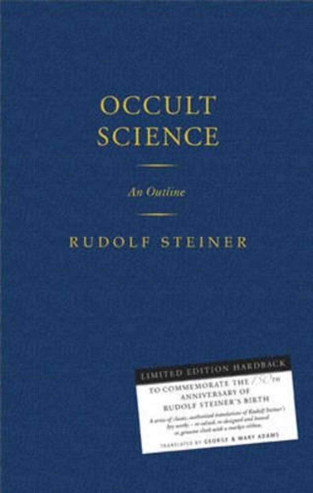 Occult Science by Rudolf Steiner - ISBN: 9781855842595