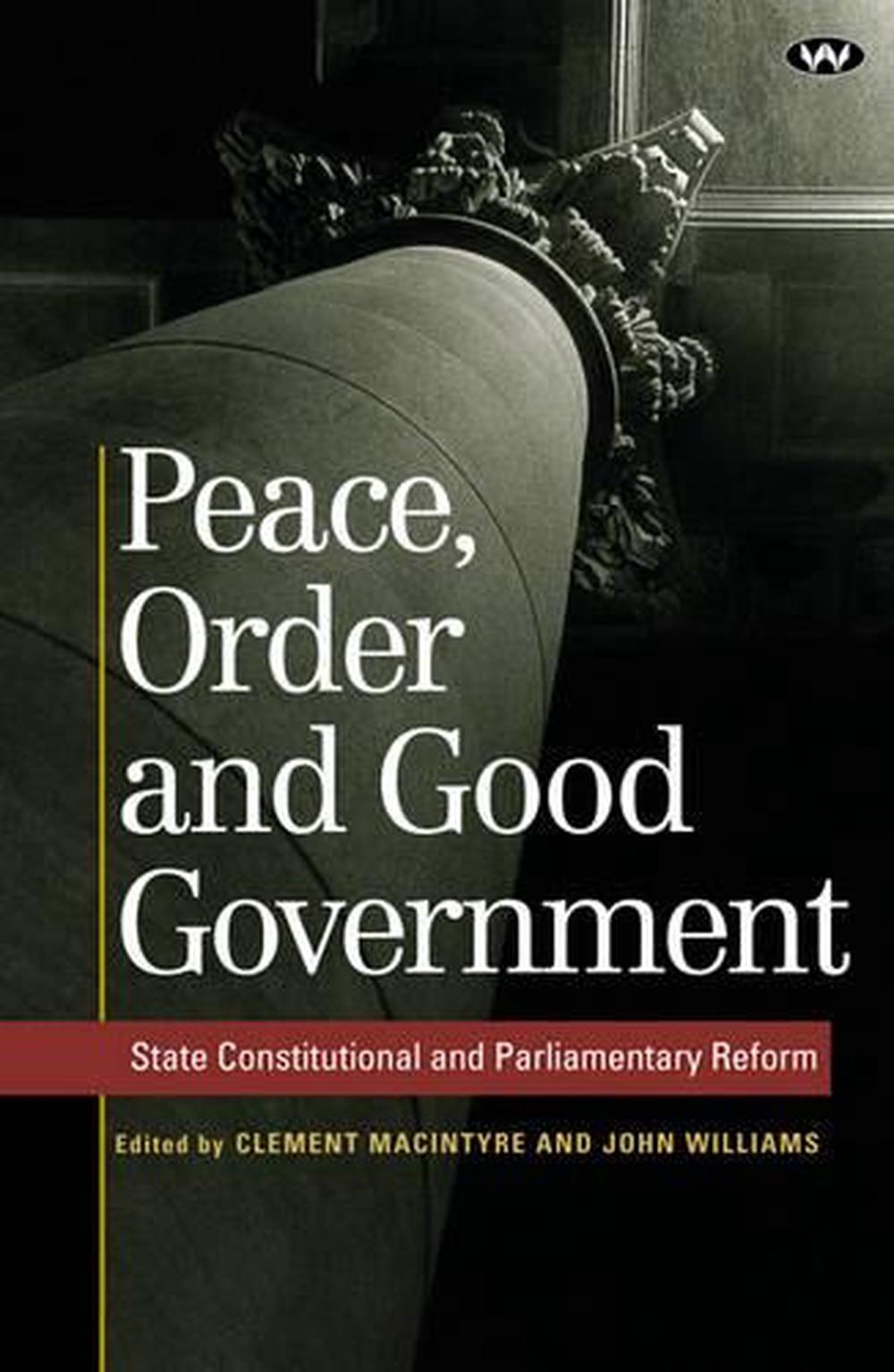 Peace, Order and Good Government, 9781862546172