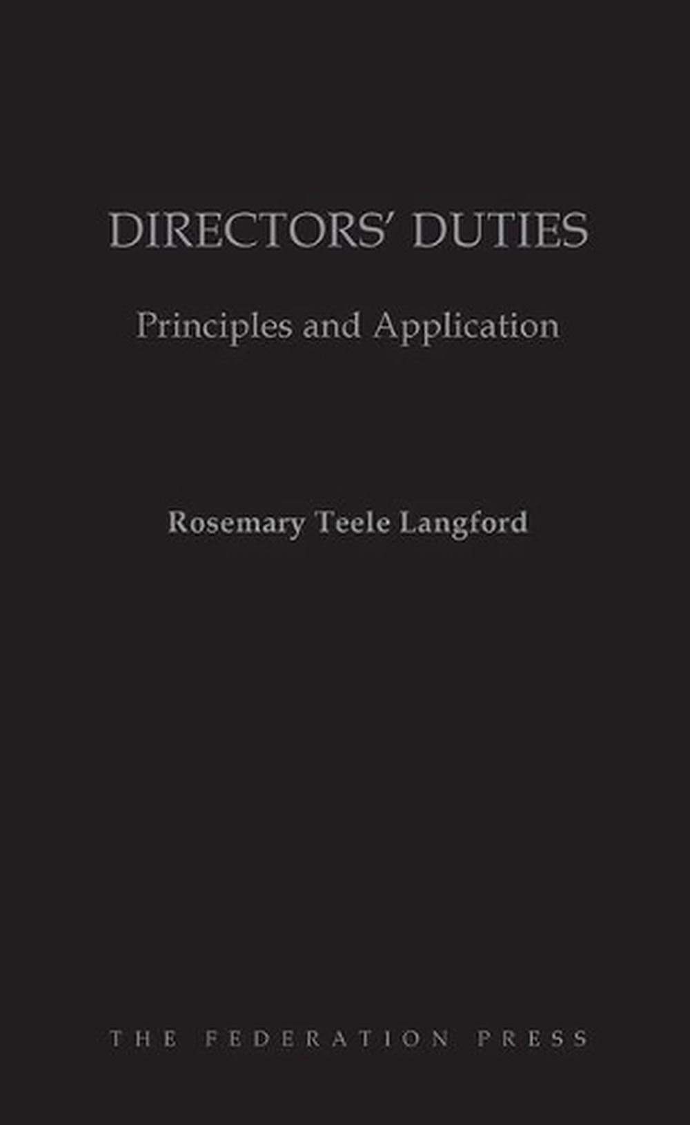 Directors' Duties, 9781862879737