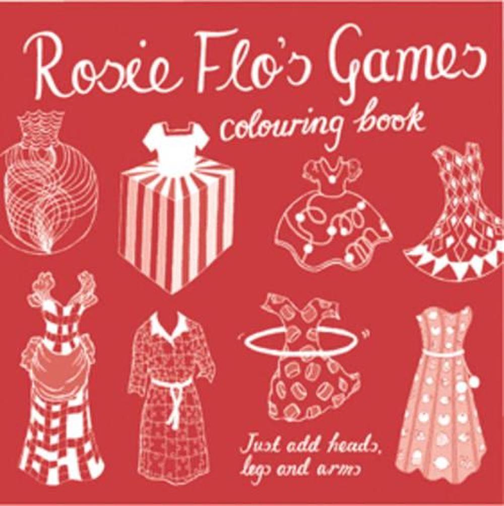 Red Roz Point Rosie Flo's Games Colouring Book - red by Roz Streeten, Paperback ...