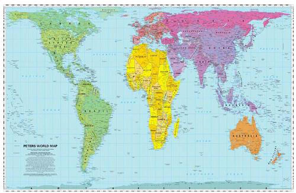 Peters World Map by WorldView, Folded, 9781872142029 | Buy online at ...