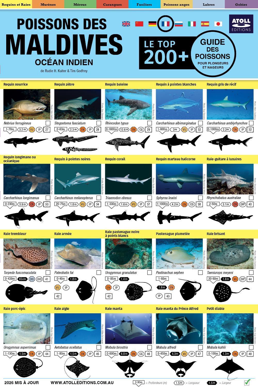Maldives Guide Des Poissons, 9781876410100