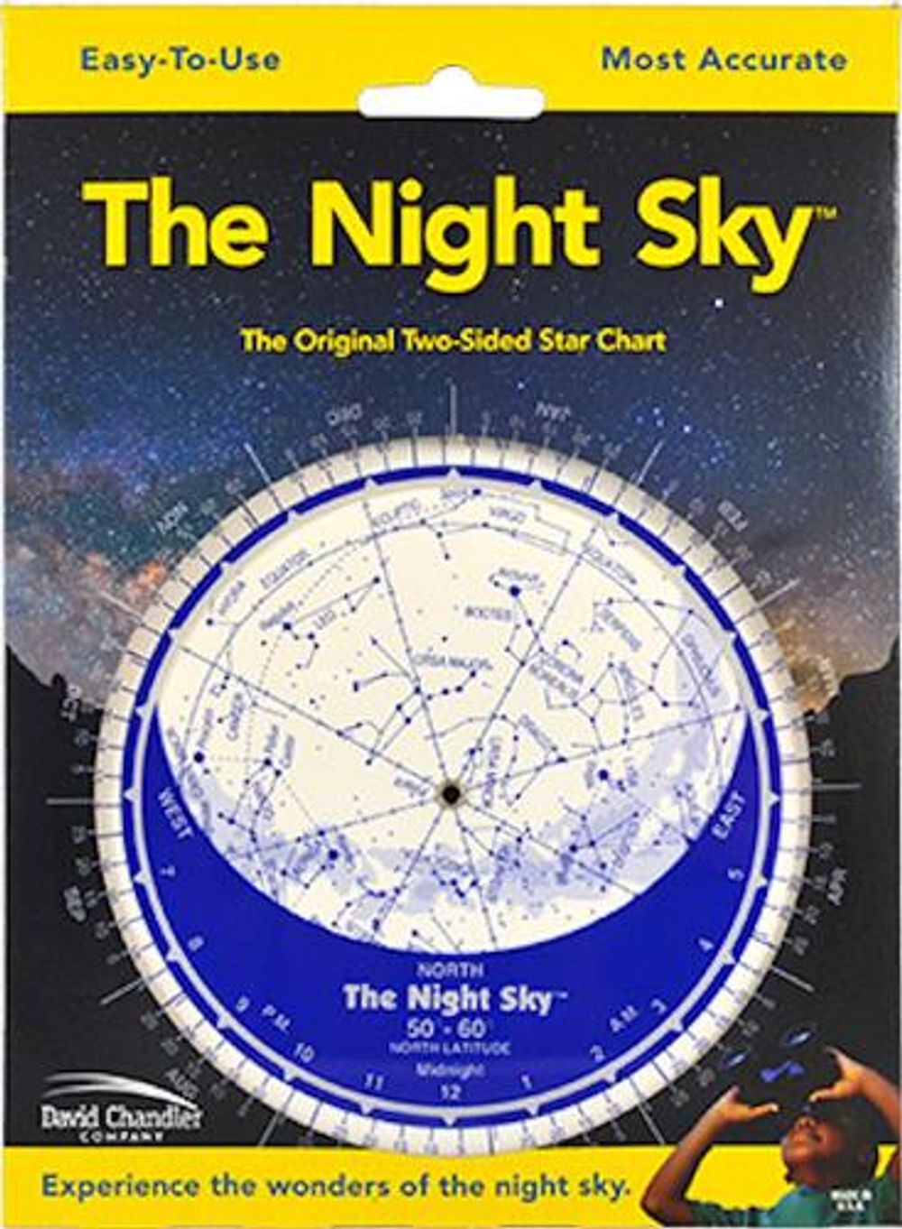 The Night Sky Planisphere 50°-60°N (Small Plastic) by Chandler - ISBN: 9781891938092