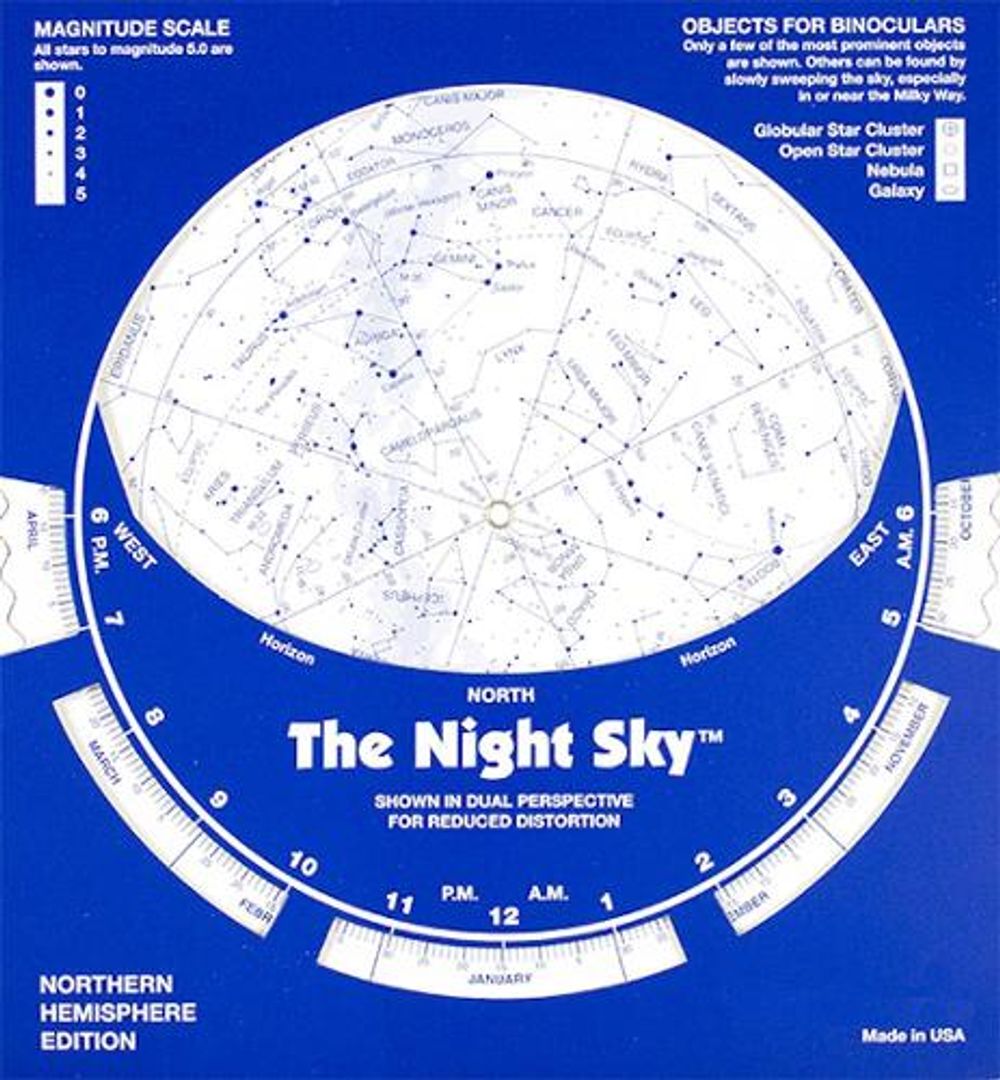 Cardboard Night Sky Planisphere - Northern Hemisphere by Chandler - ISBN: 9781891938221