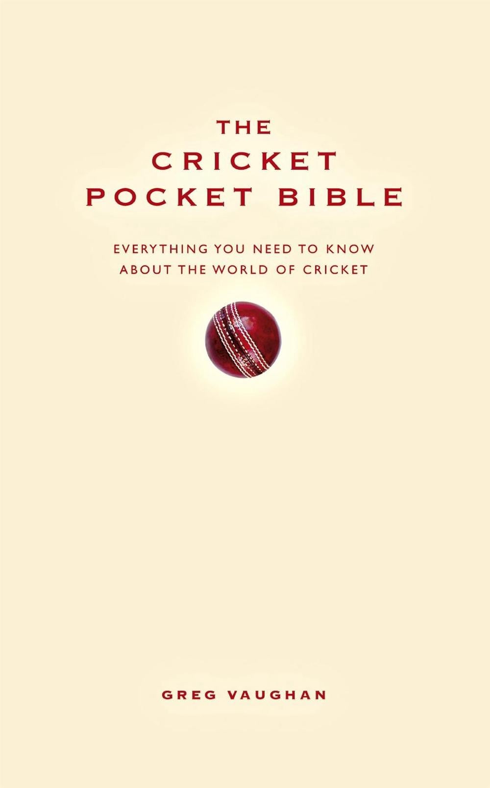 The Cricket Pocket Bible by Greg Vaughan - ISBN: 9781907087141