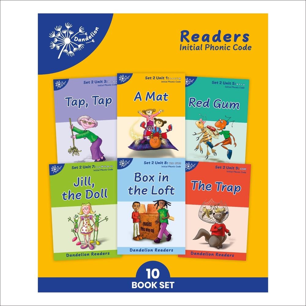 Phonic Books Dandelion Readers Set 2 Units 1-10 by Phonic Books - ISBN: 9781907170034