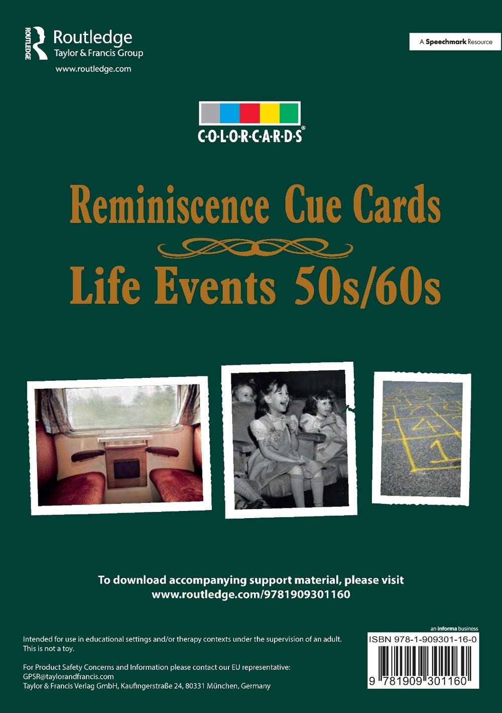 Reminisence Cue Cards 50s/60s: Colorcards, 1st Edition, 9781909301160