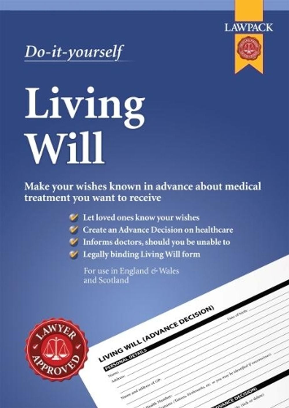 Do-it-Yourself Living Will by Leon Pickering - ISBN: 9781910143483