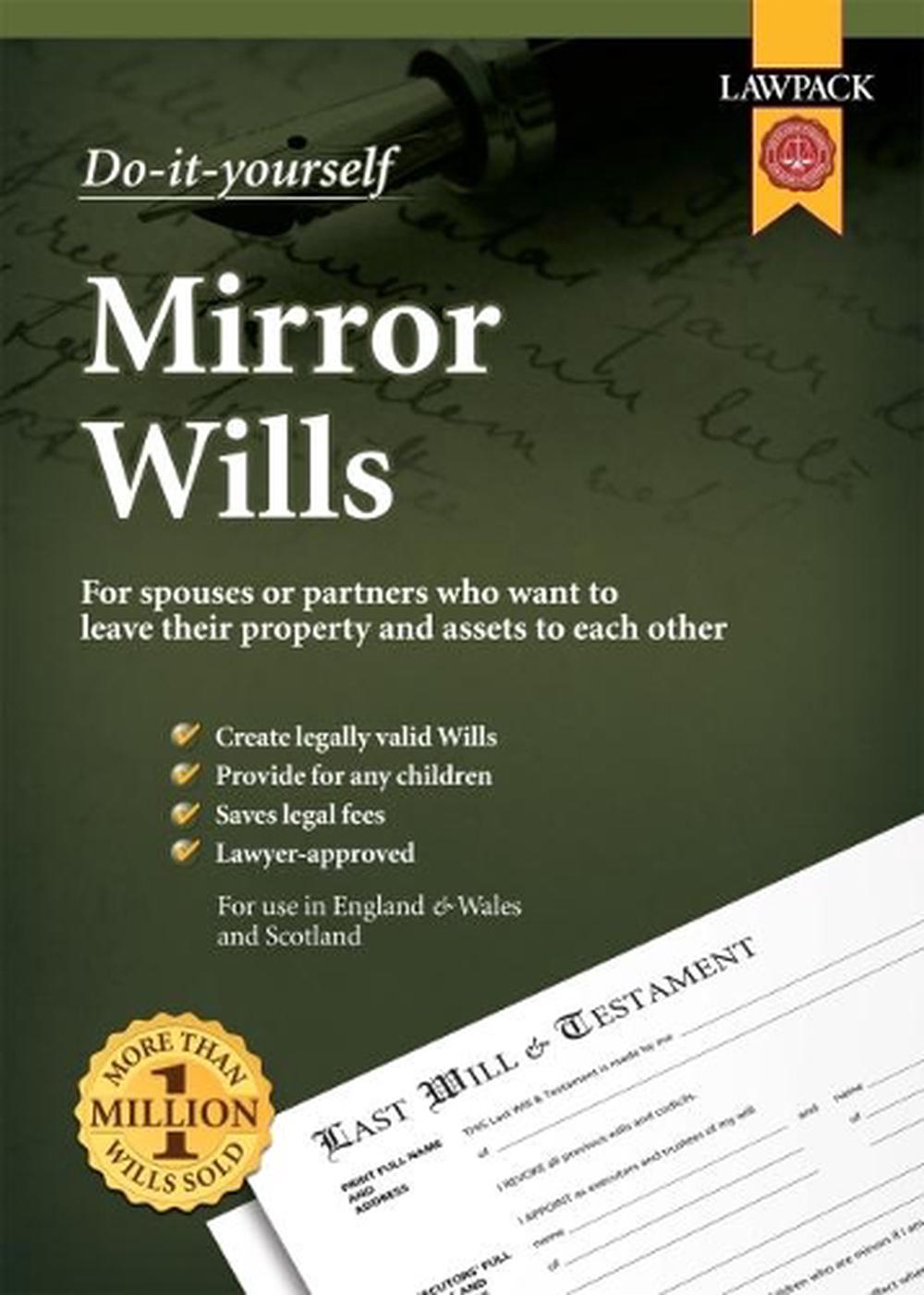 Lawpack Mirror Wills DIY Kit, 9781910143490