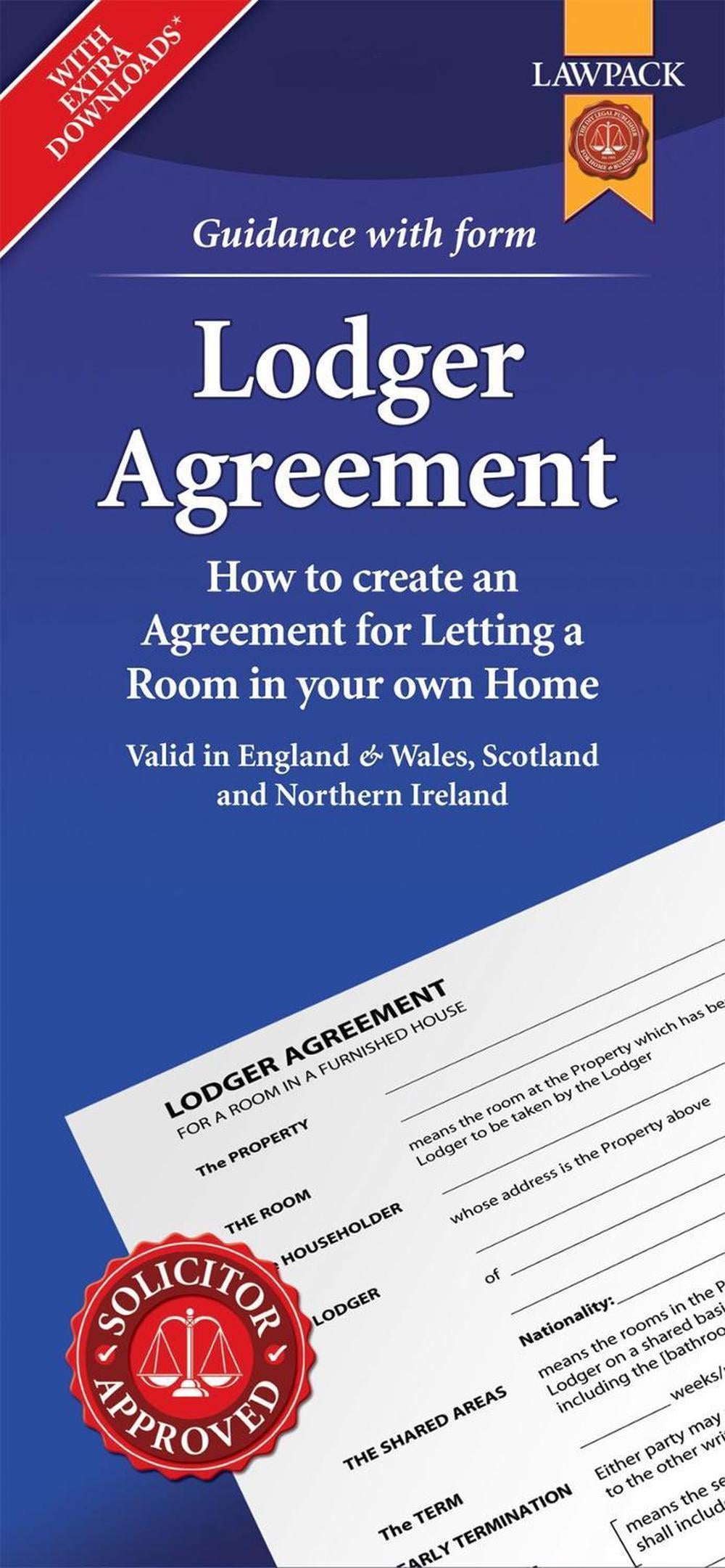 Lodger Agreement Form Pack by Anthony Gold Solicitors - ISBN: 9781910143896