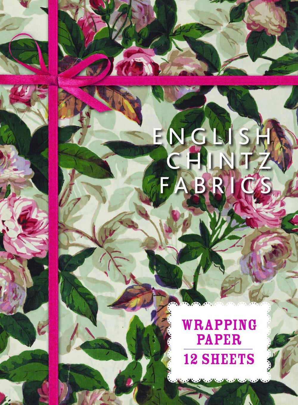 English Chintz Fabrics: Wrapping Paper: 12 Sheets, 9781910258460