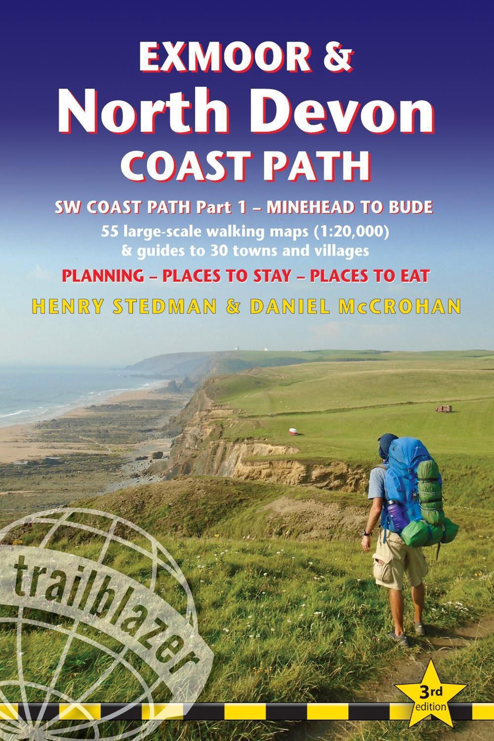 Exmoor & North Devon Coast Path Trailblazer Walking Guide by Daniel McCrohan - ISBN: 9781912716241