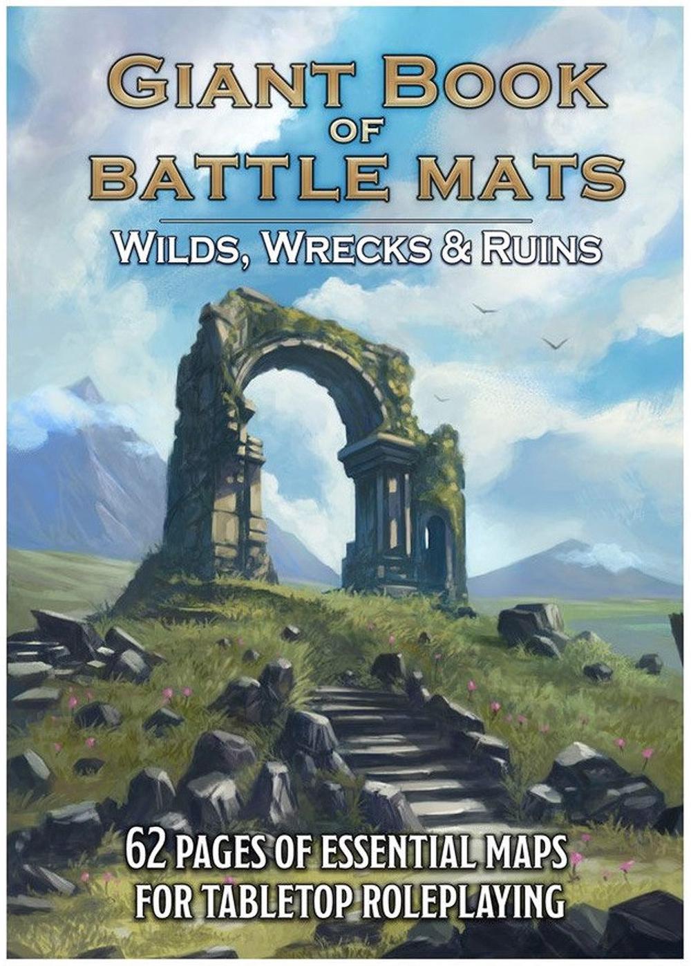 Loke BattleMats Giant Book of Battle Mats - Wilds Wrecks and Ruins, 9781912803286