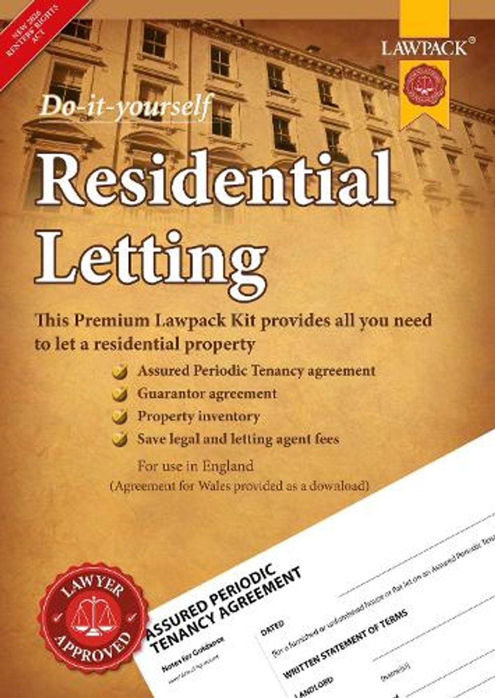 Premium Residential Letting DIY Kit by Lawpack Lawpack - ISBN: 9781913714543