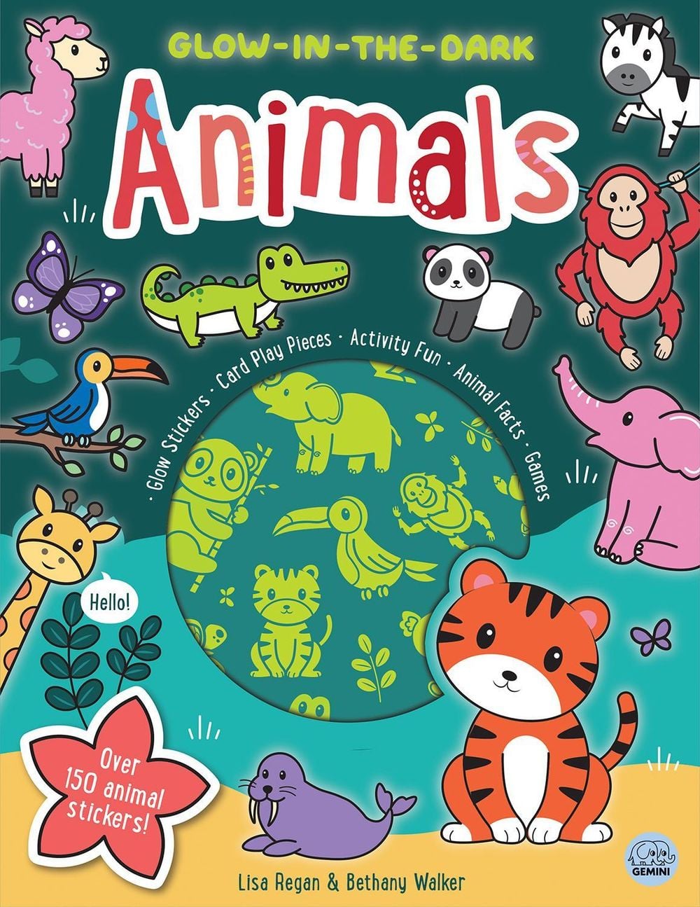 Glow-in-the-Dark Animals Sticker Activity by Lisa Regan - ISBN: 9781917082204