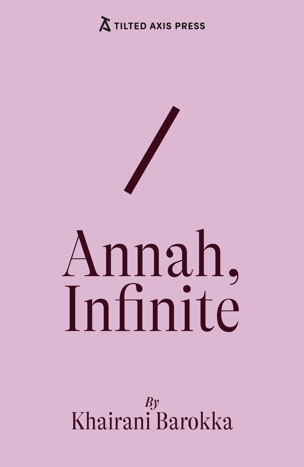 Annah, Infinite by Khairani Barokka - ISBN: 9781917126038