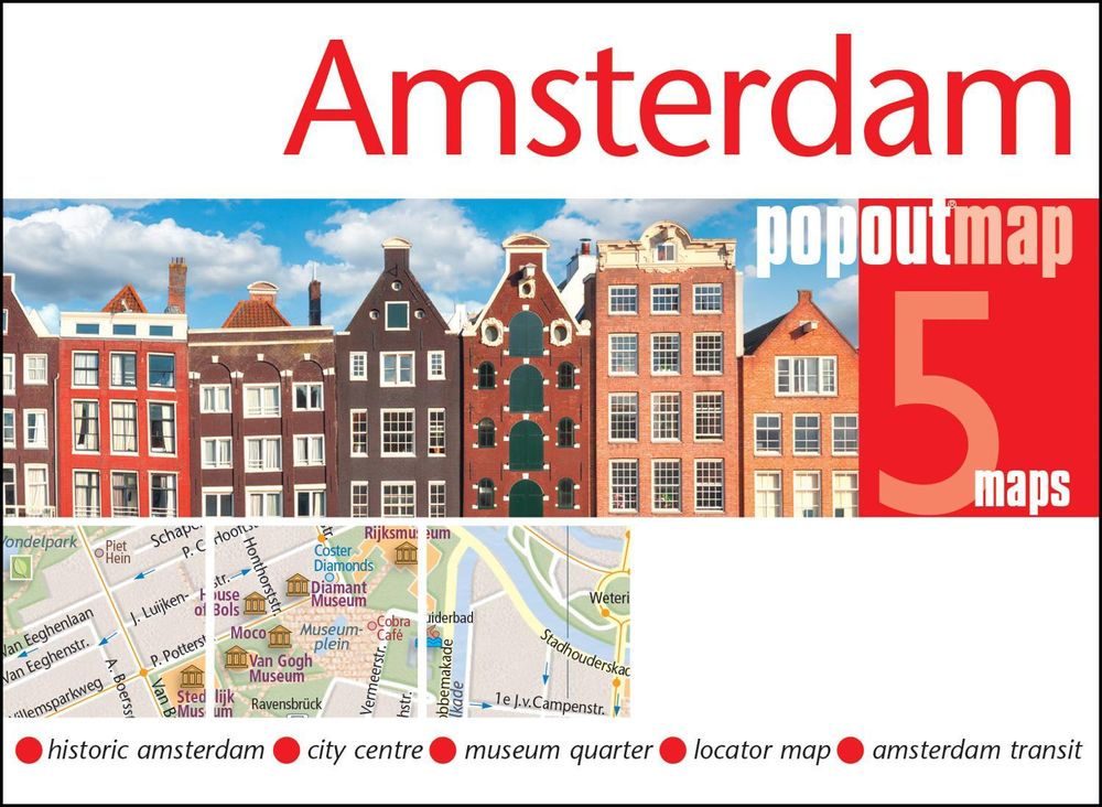 Amsterdam PopOut Map - pocket size, pop up map of Amsterdam city centre by PopOut Maps - ISBN: 9781917131322