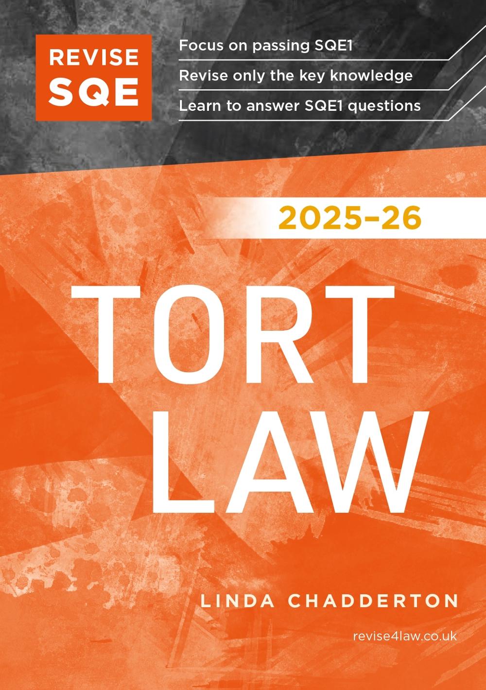 Revise Sqe Tort Law 2025/26, 9781917183505