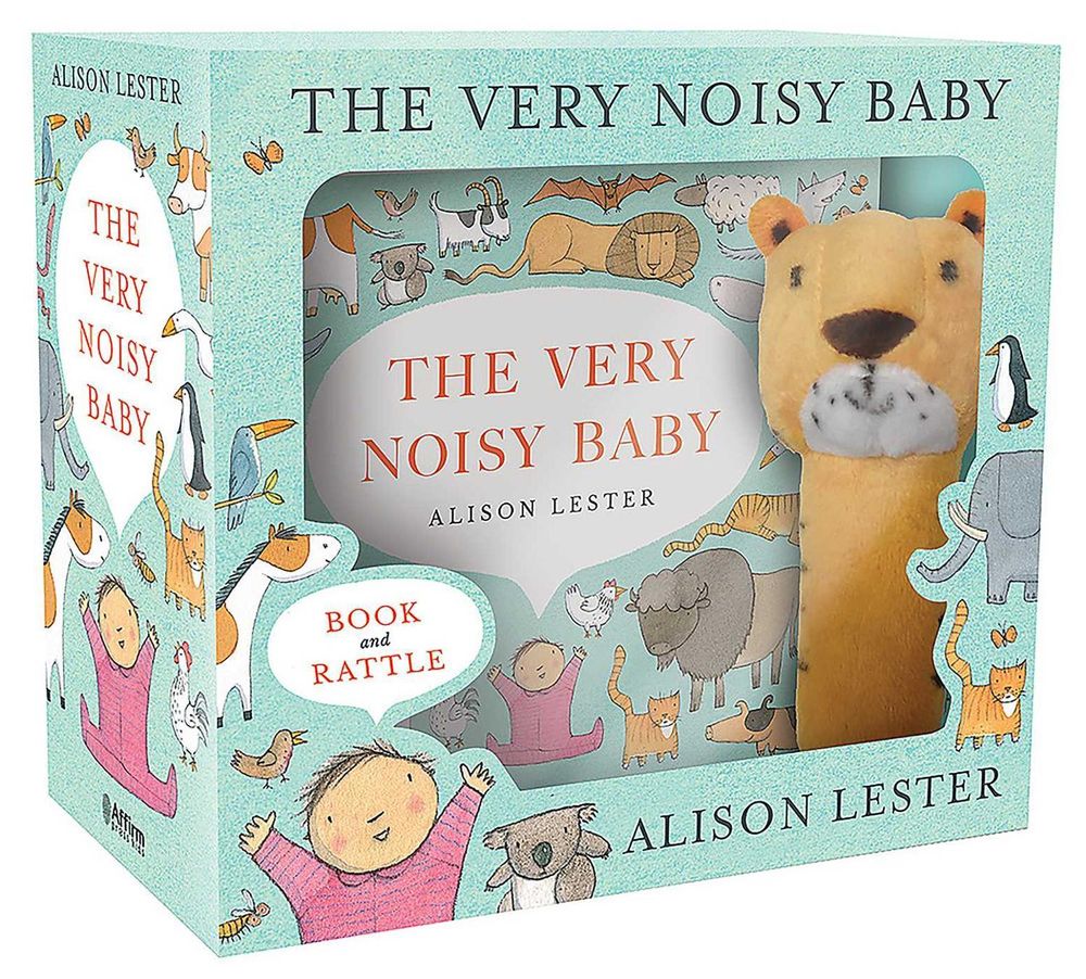 The Very Noisy Baby Book & Rattle Gift Set by Alison Lester - ISBN: 9781922419033