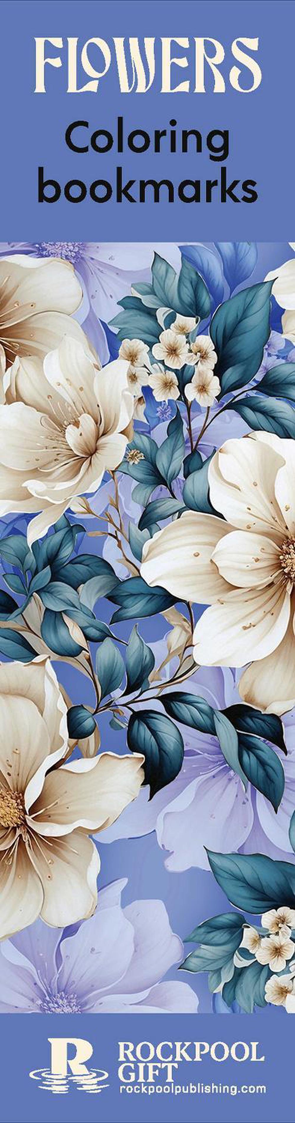 Flowers Coloring Bookmarks, 9781923208926