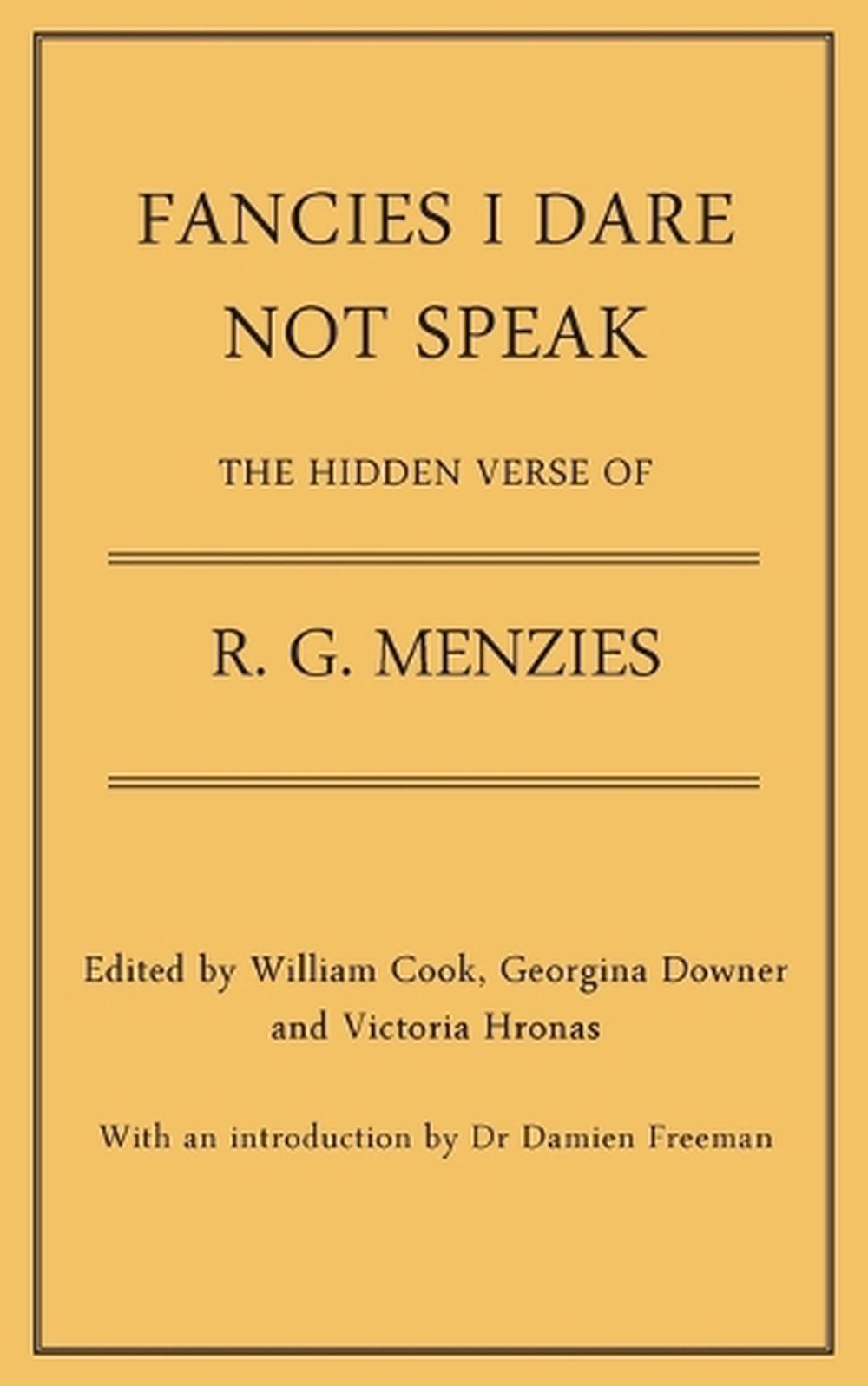 Fancies I Dare Not Speak, 9781923224964