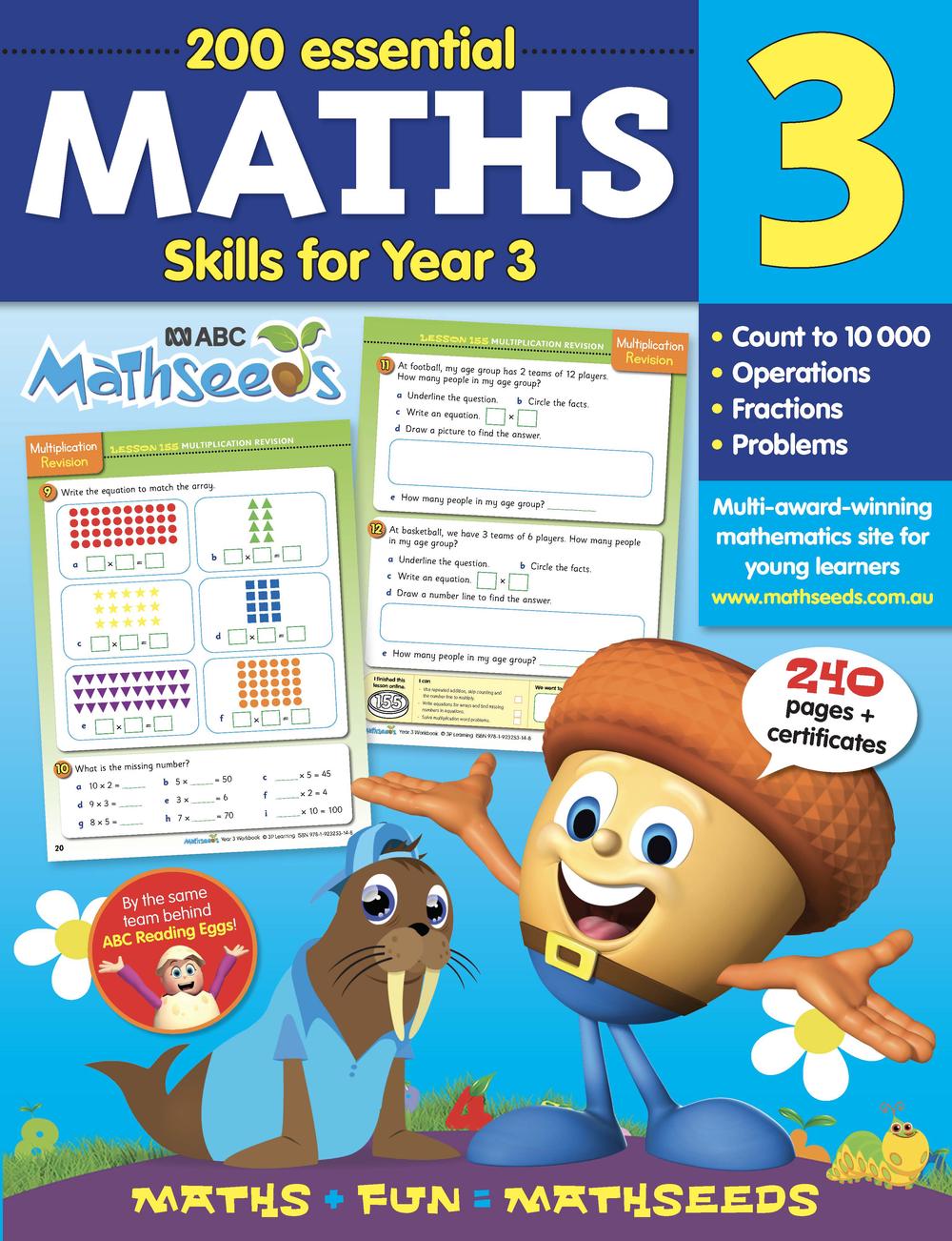 ABC Mathseeds Maths Skills for Year 3, 9781923253148