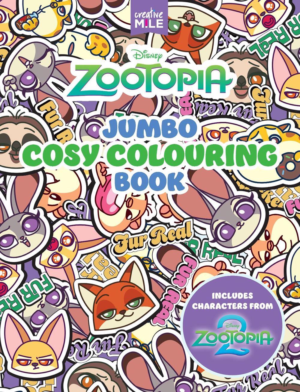Lake Press Disney Zootopia Cosy Jumbo Colouring Book by Lake Press - ISBN: 9781923457164