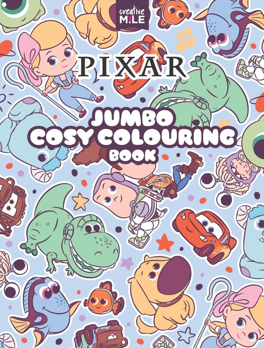 Creative Mite Pixar Jumbo Cosy Colouring Book by Creative Mite - ISBN: 9781923551060