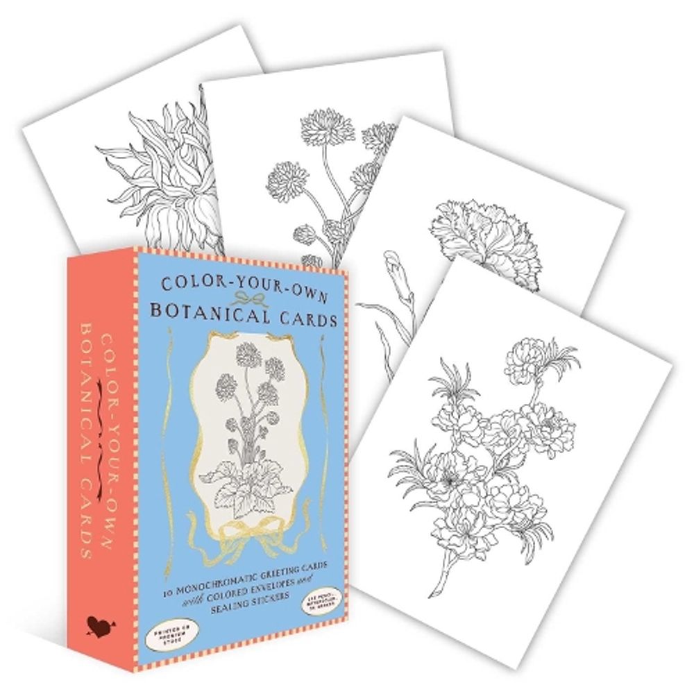 Color-Your-Own Botanical Cards by Sweet Hearts Press - ISBN: 9781923748088