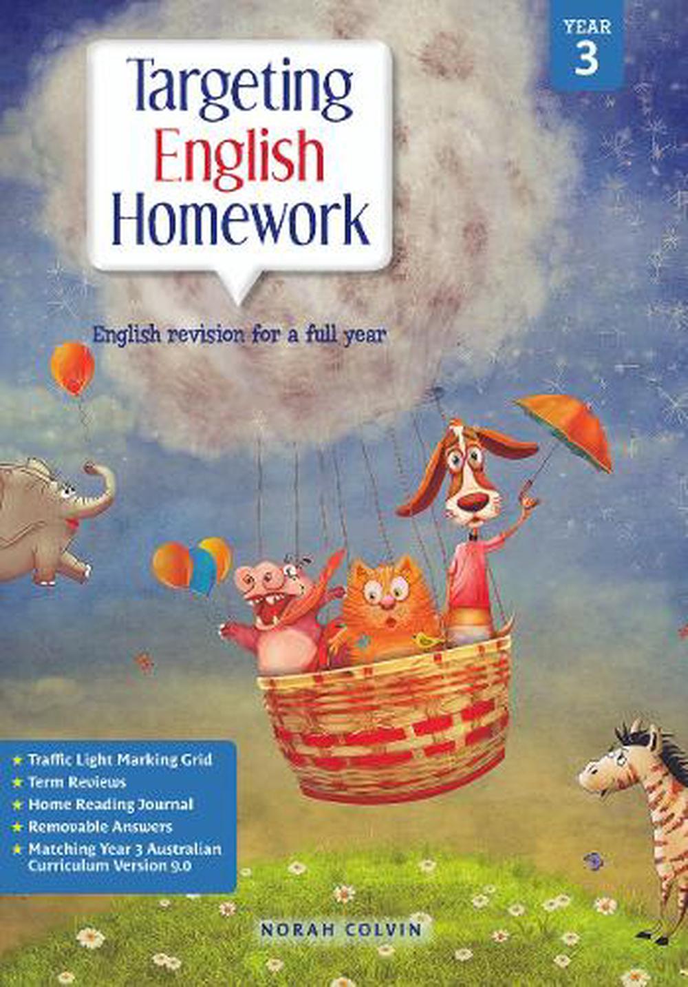 Targeting English Homework Year 3 by Norah Colvin - ISBN: 9781925726602
