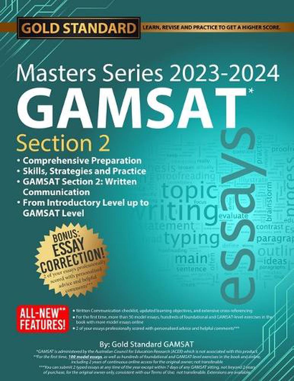 2023-2024 Masters Series GAMSAT Section 2 Preparation by Gold Standard, 9781927338773