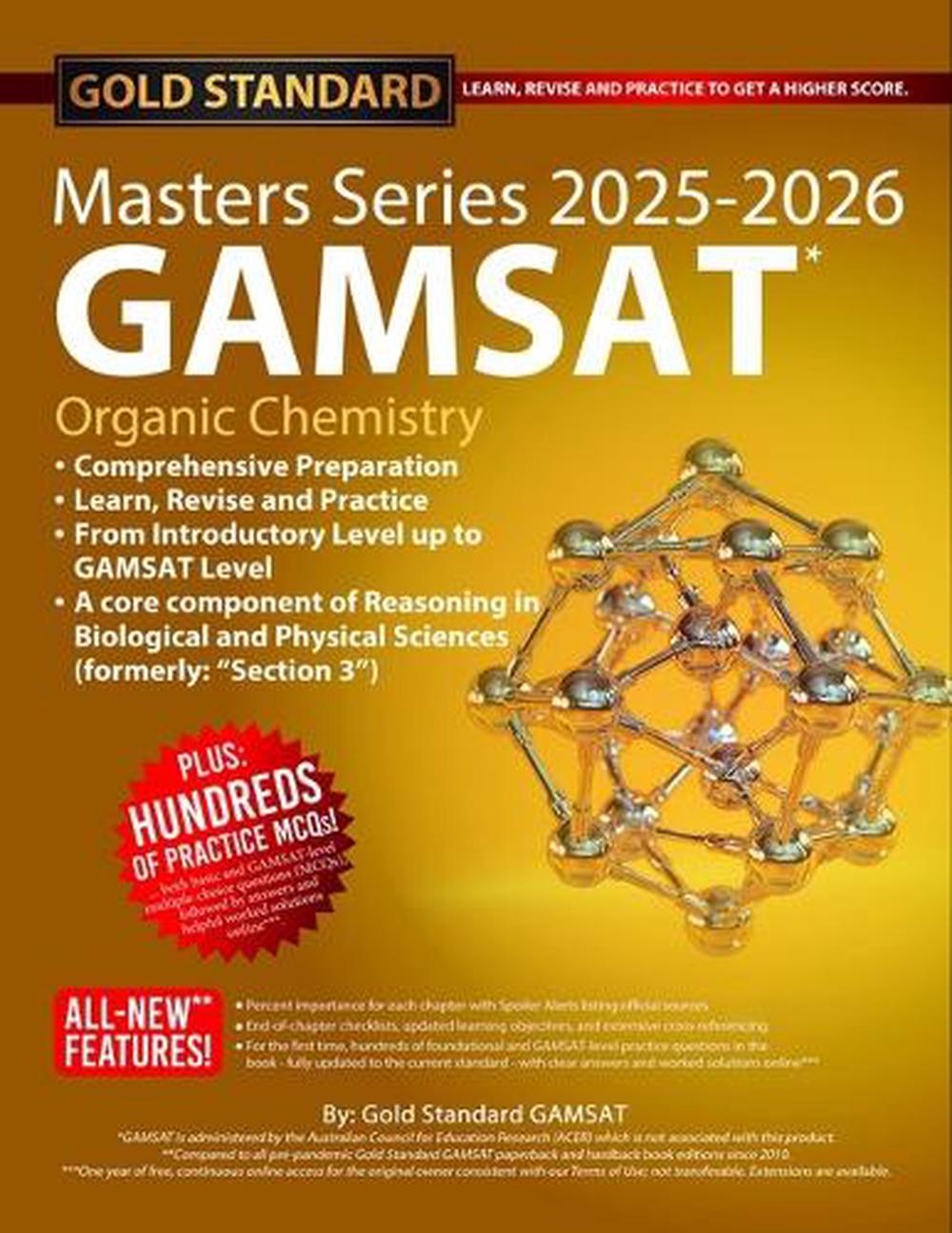 2025-2026 Masters Series GAMSAT Organic Chemistry Preparation by Gold Standard GAMSAT, 9781927338865