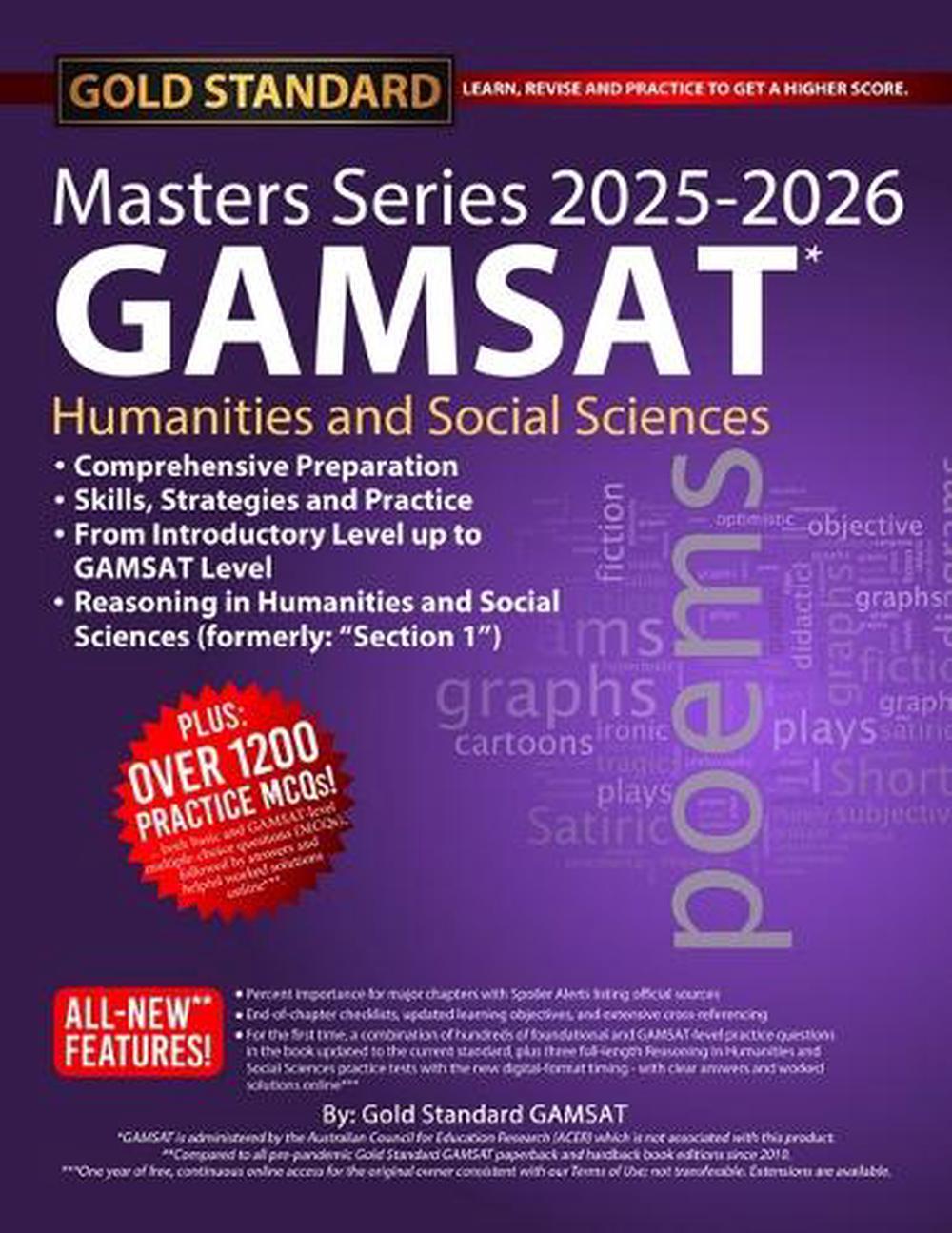 2025-2026 Masters Series GAMSAT Section 1 Preparation by Gold Standard GAMSAT, 9781927338889