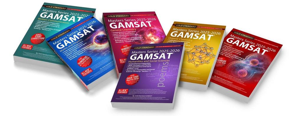 2025-2026 New Masters Series GAMSAT Textbook - All 6 Books, 9781927338919
