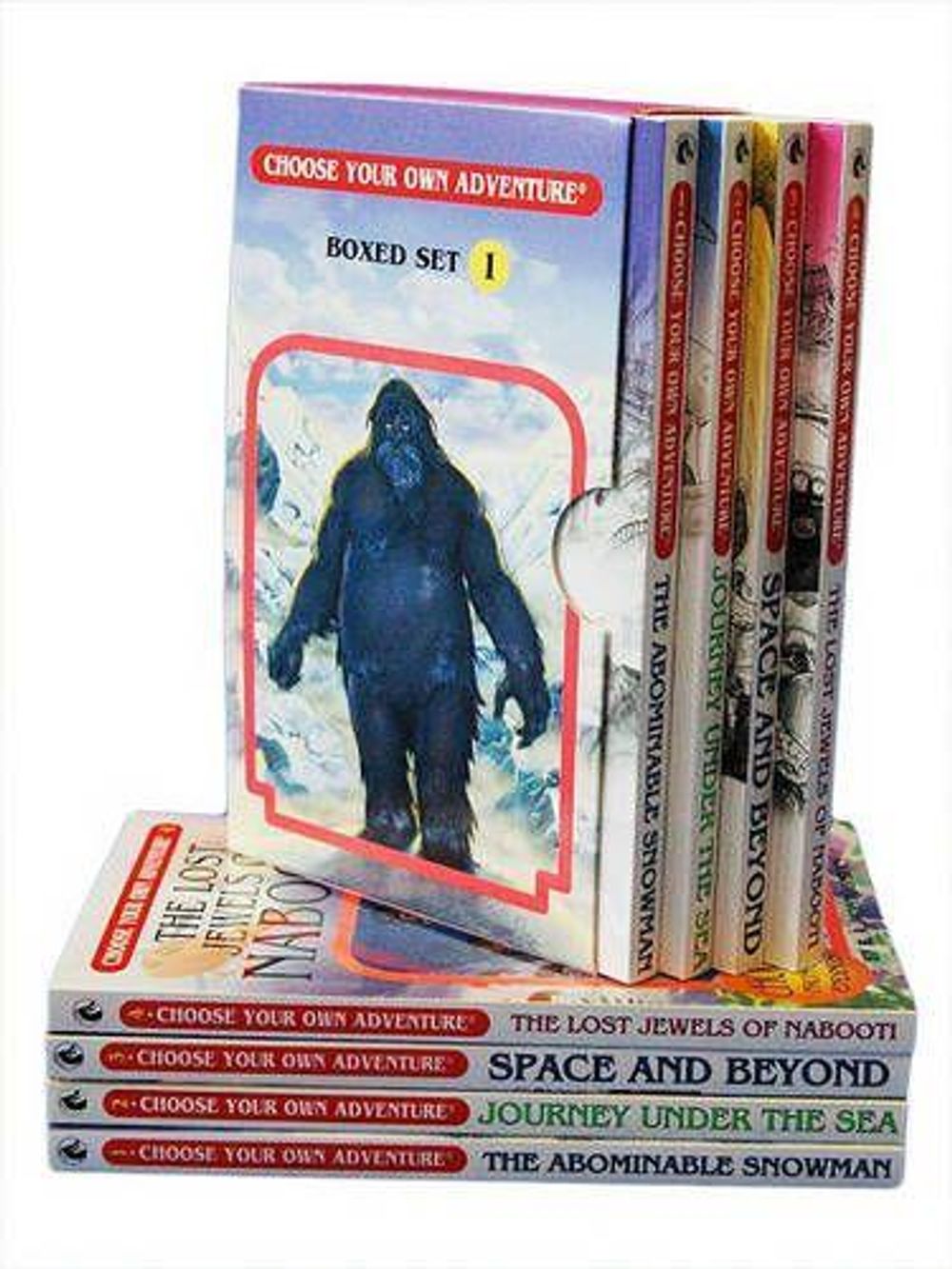 Choose Your Own Adventure 4-Book Boxed Set #1: Origin Four (The Abominable Snowman, Journey Under The Sea, Space And Beyond, The Lost Jewels of Nabooti) by R.A. Montgomery - ISBN: 9781933390949