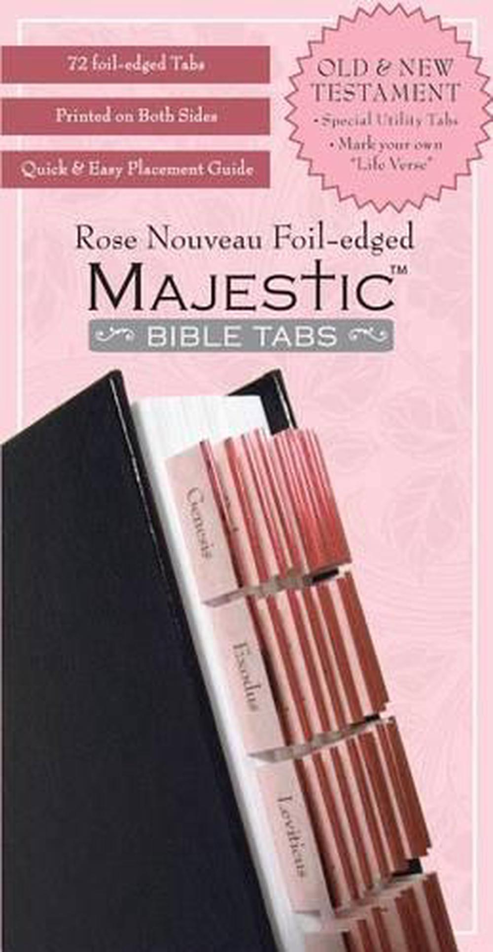 Majestic Rose Nouveau Foil-Edged Bible Tabs, 9781934770986