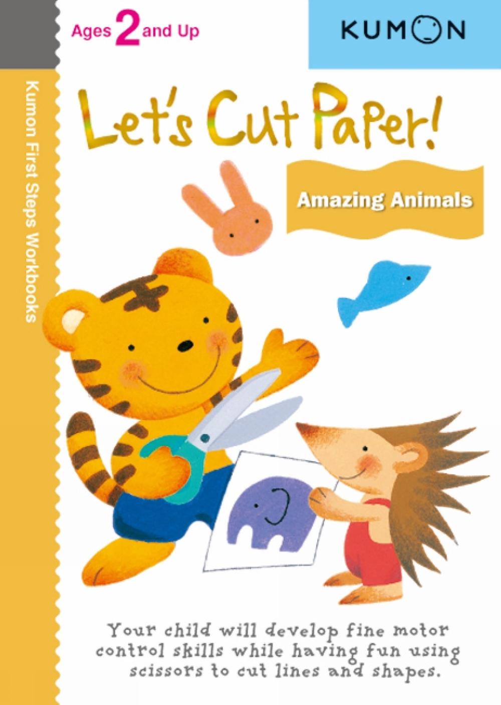 Kumon Let's Cut Paper! Amazing Animals, 9781935800224