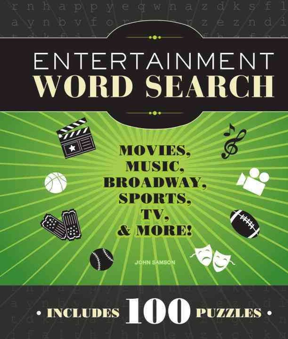 Entertainment Word Search by John M. Samson - ISBN: 9781936140817