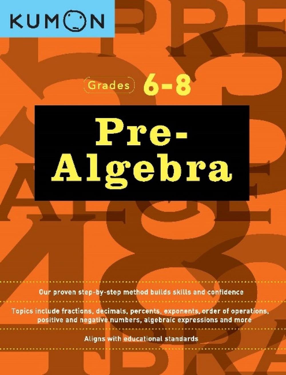Kumon Grades 6-8 Pre-Algebra, 9781941082577
