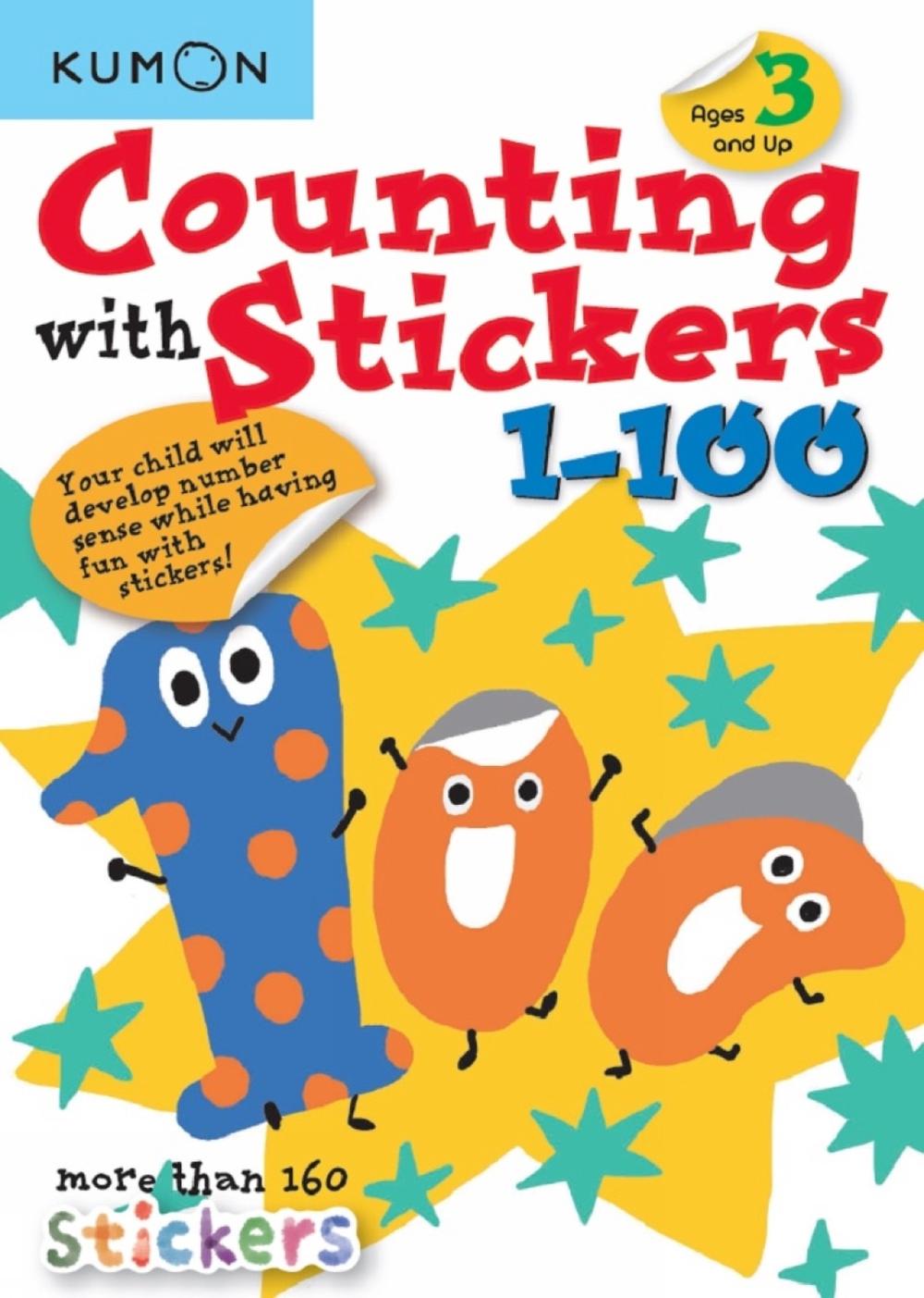 Kumon Counting With Stickers 1-100, 9781941082799