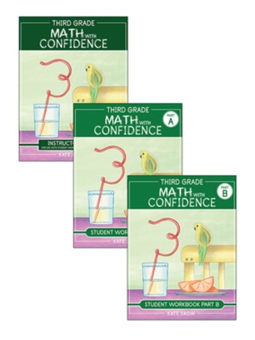 Third Grade Math with Confidence Complete Bundle by Kate Snow - ISBN: 9781944481261
