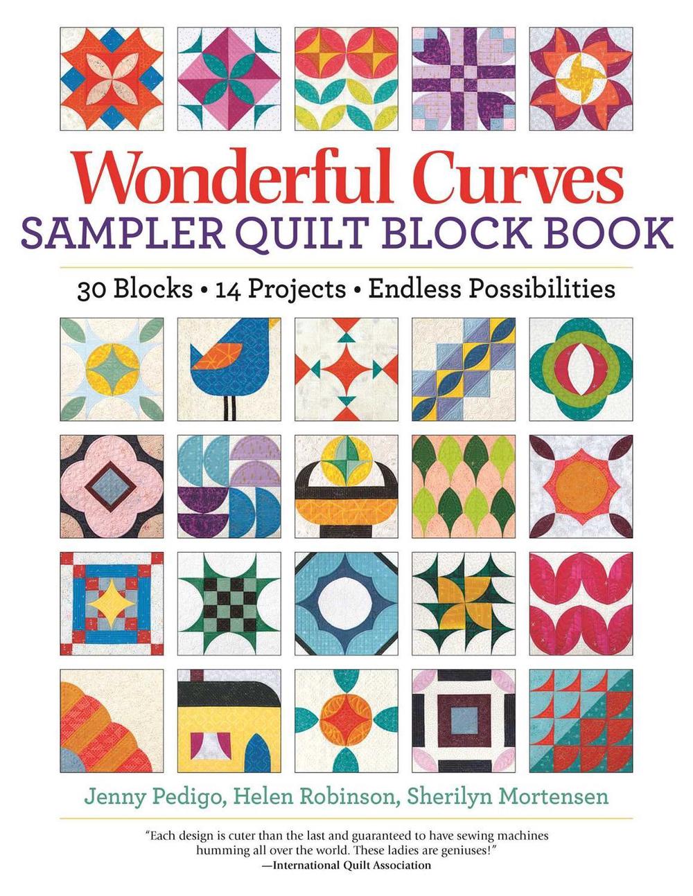 Wonderful Curves Sampler Quilt Block Book, 9781947163720